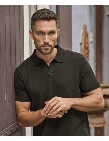 TEE-1404-Luxury Stretch V-Neck Polo
